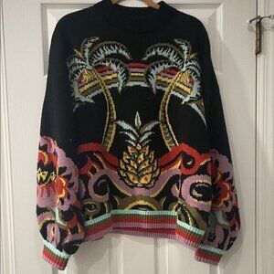 Farm Rio Tropical Crew Neck Sweater